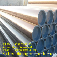 Black seamless carbon steel pipe for liquid and petroleum